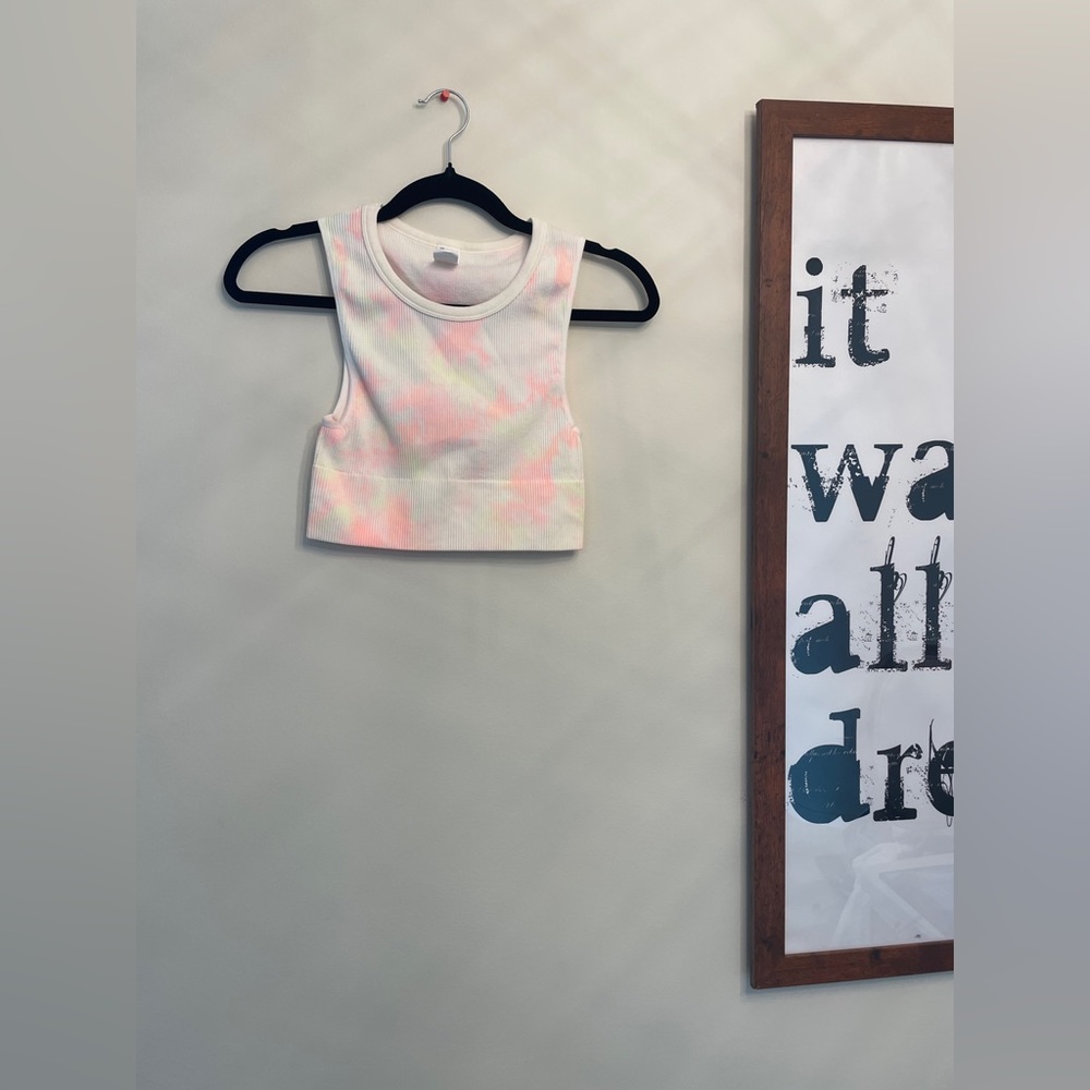 White Hendrix Crop Tank RC